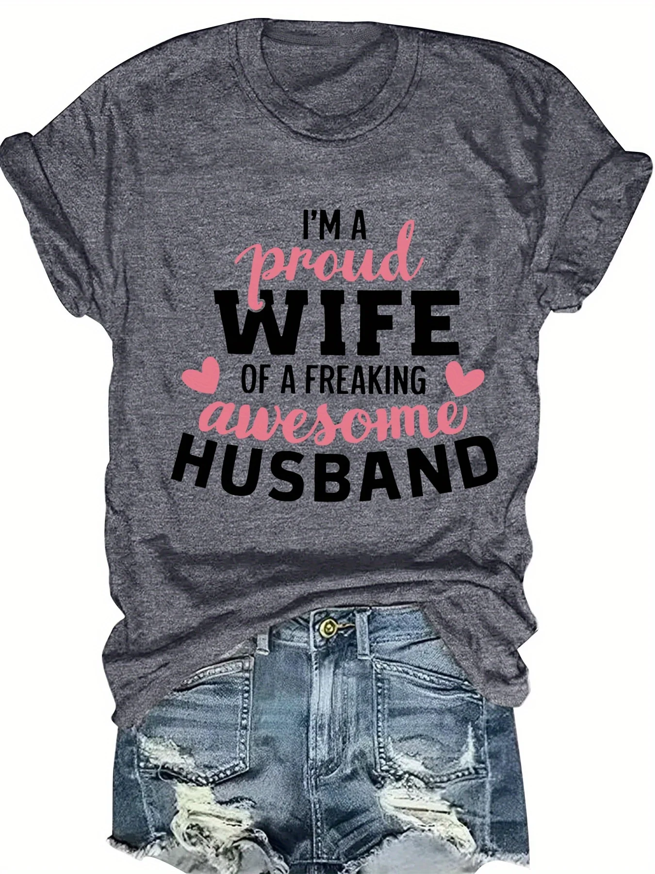 

Модная женская футболка с круглым вырезом и принтом в виде букв, стильная повседневная футболка с графическим рисунком