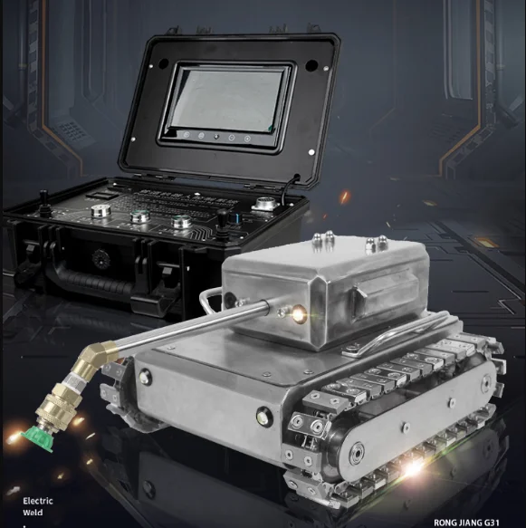 Kitchen Exhaust Cleaning Robot Grease Duct Cleaning Machine AA Infrared Night Vision IP65 Waterproof Stainless Steel
