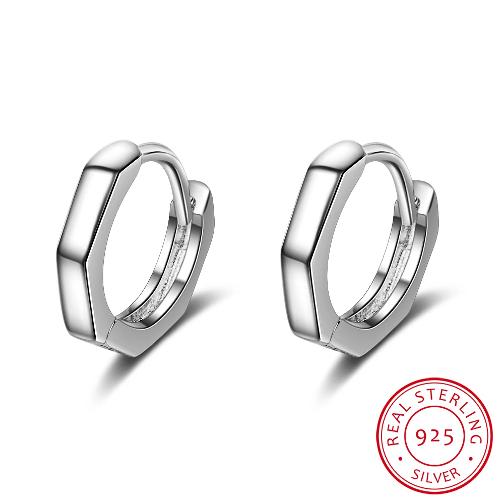 간단한 925 스털링 실버 부드러운 원형 작은 후프 귀걸이, 아기, 어린이, 소녀, 귀여운 루프, 허기 귀걸이 쥬얼리