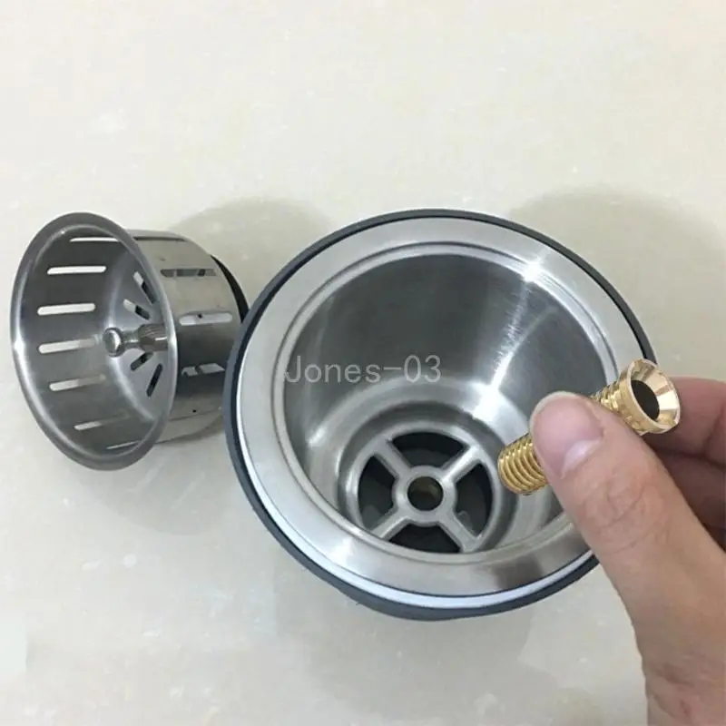 Colador cesta fregadero Q6PE, pernos extendidos, tornillos, accesorios enchufe colador lavabo