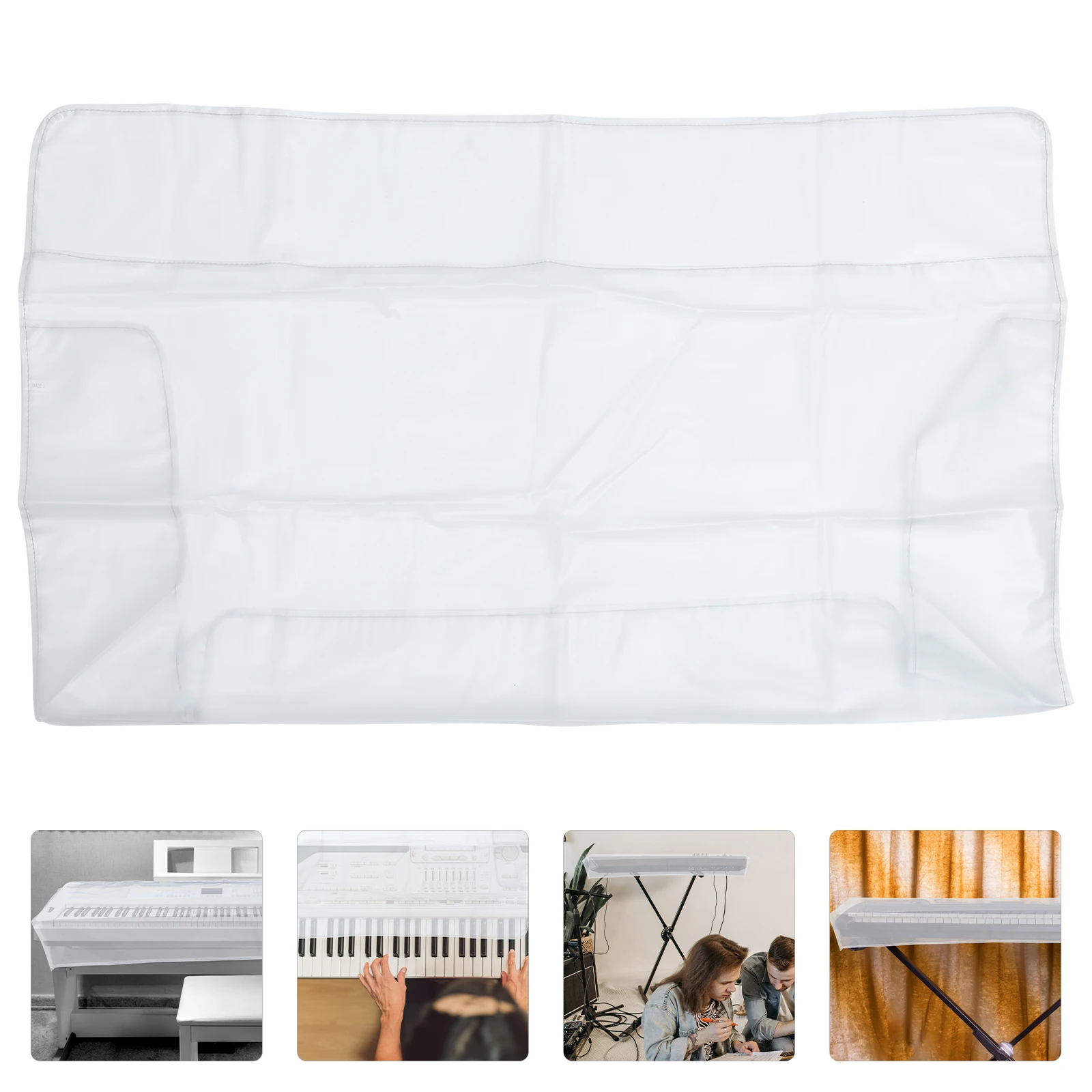 

61 Keys Clear For Electronic Digital Keyboard Protector Dust Resistant Piano Accessories Transparent Cover For Electric Piano