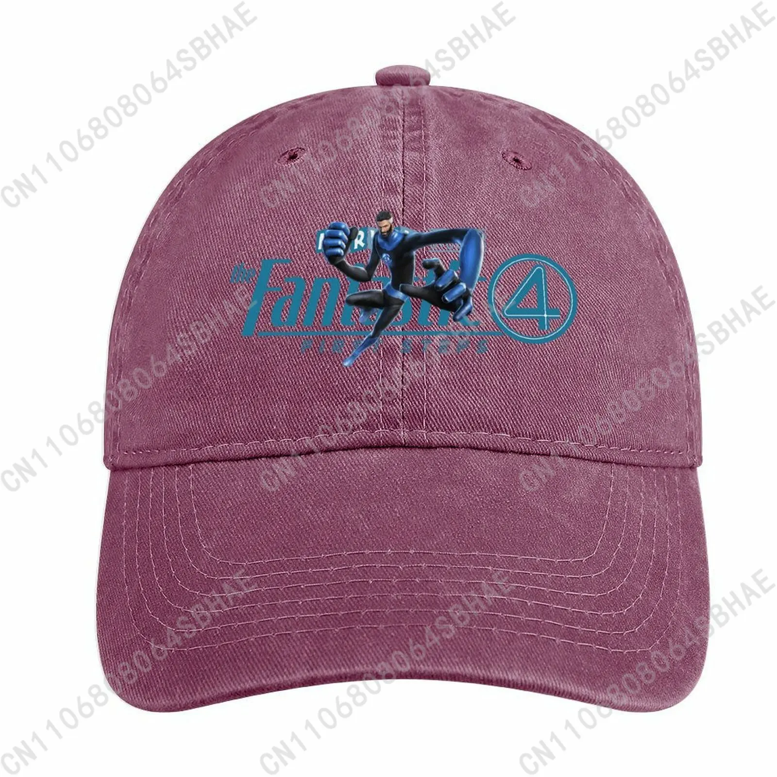

Marvel Mister Fantastic Washed Cotton Baseball Cap Vintage Dad Hat Men Women Retro Adjustable Denim Cap Streetwear Cosplay