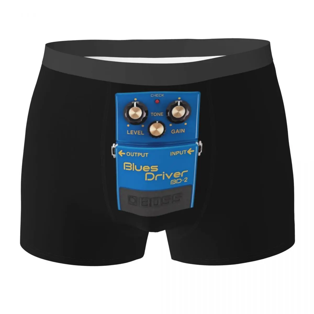 Boxer Underpants Shorts Boss Blues Driver BD-2 Overdrive Bluesbreaker Panties Men's Underwear for Homme Man Boyfriend Gift