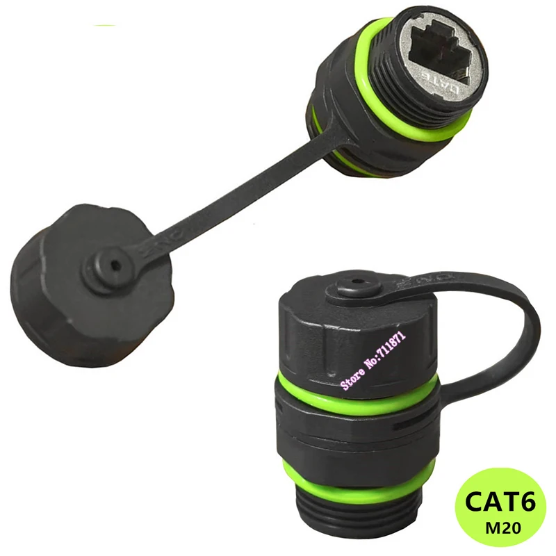 

Водонепроницаемый пылезащитный разъем M20 CAT6 Rj45 «мама-мама» Ethernet-адаптера Shield rj45 Сетевой разъем-адаптер «мама»