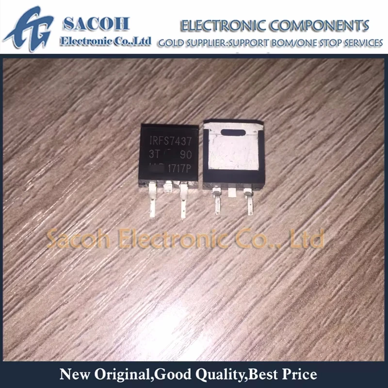 

New Original 10Pcs/Lot IRFS7437 IRFS7437PBF TO-263 195A 40V Power MOSFET
