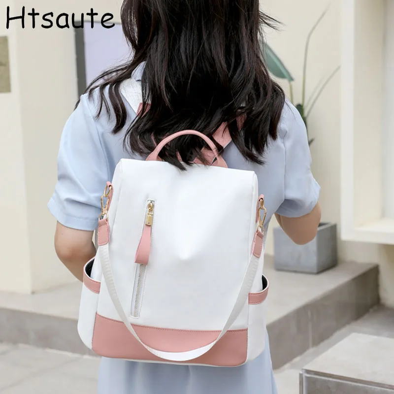 

Female Women High Capacity Waterproof College Backpack Trendy Women Laptop School Bags Cute Girl Travel Book Bag Cool Top-handle