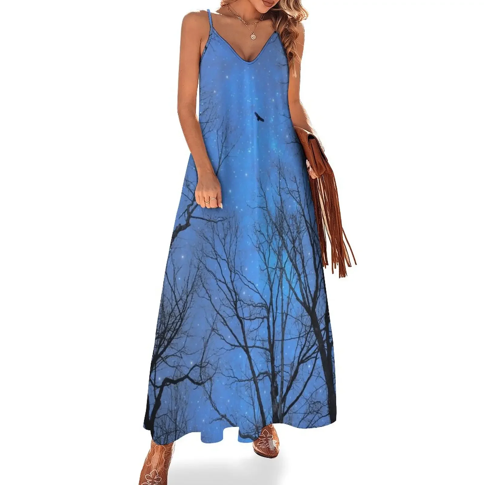 

A Certain Darkness Is Needed Sleeveless Dress women dresses women's evening dresses