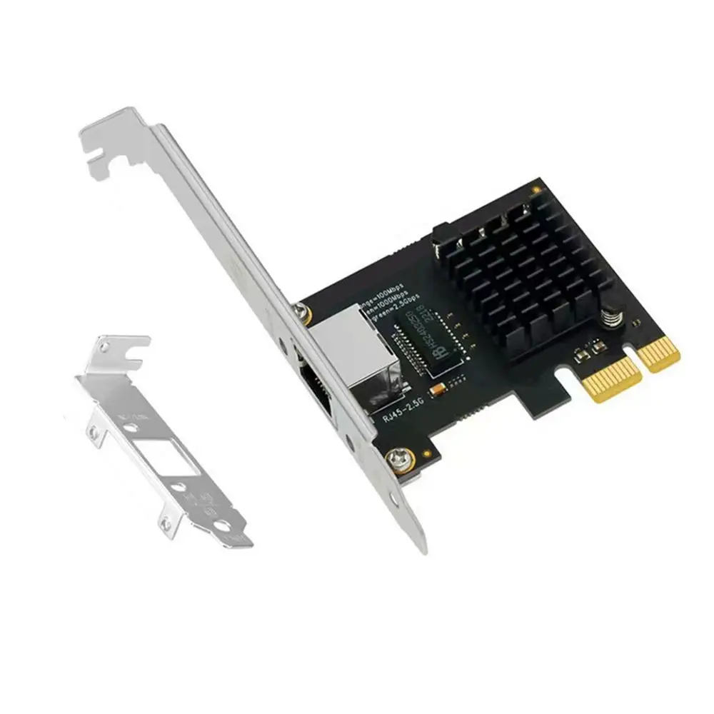 ABAN 2.5G PCI-E to RJ45 Network Card RTL8125B Chip 100/1000/2500Mbps Ethernet LAN Adapter PCIe X1 PC Wired Network Controller