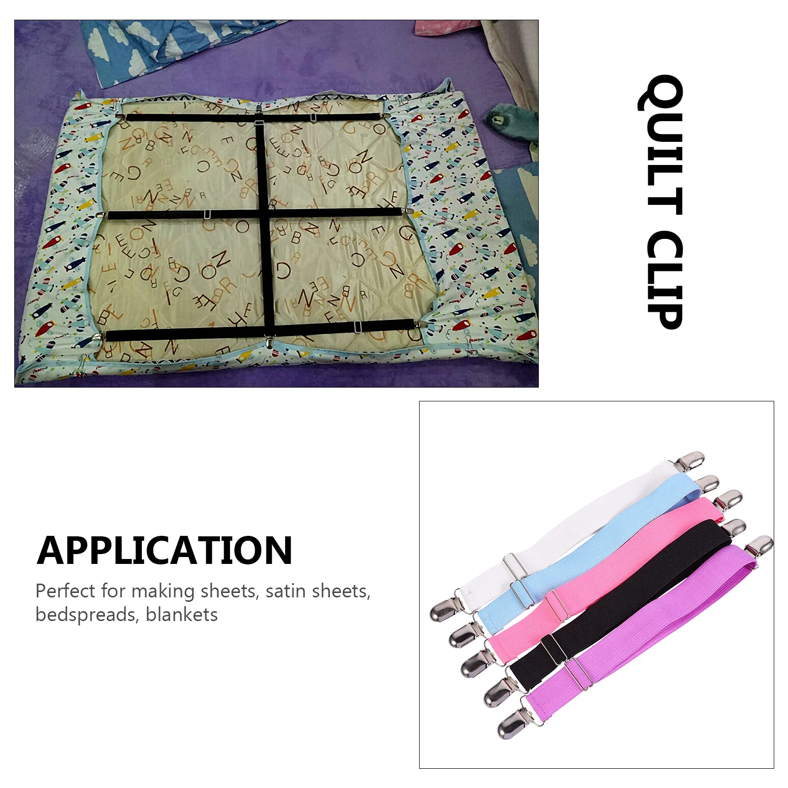 

5Pcs Bed Sheet Buckle Snap Lock Clips Thick Anti Slip Strap Quilt Fixer Mattress Holder Sheet Fastener Clip