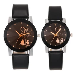 2022 new lovers watch leather quartz casual pointer watch