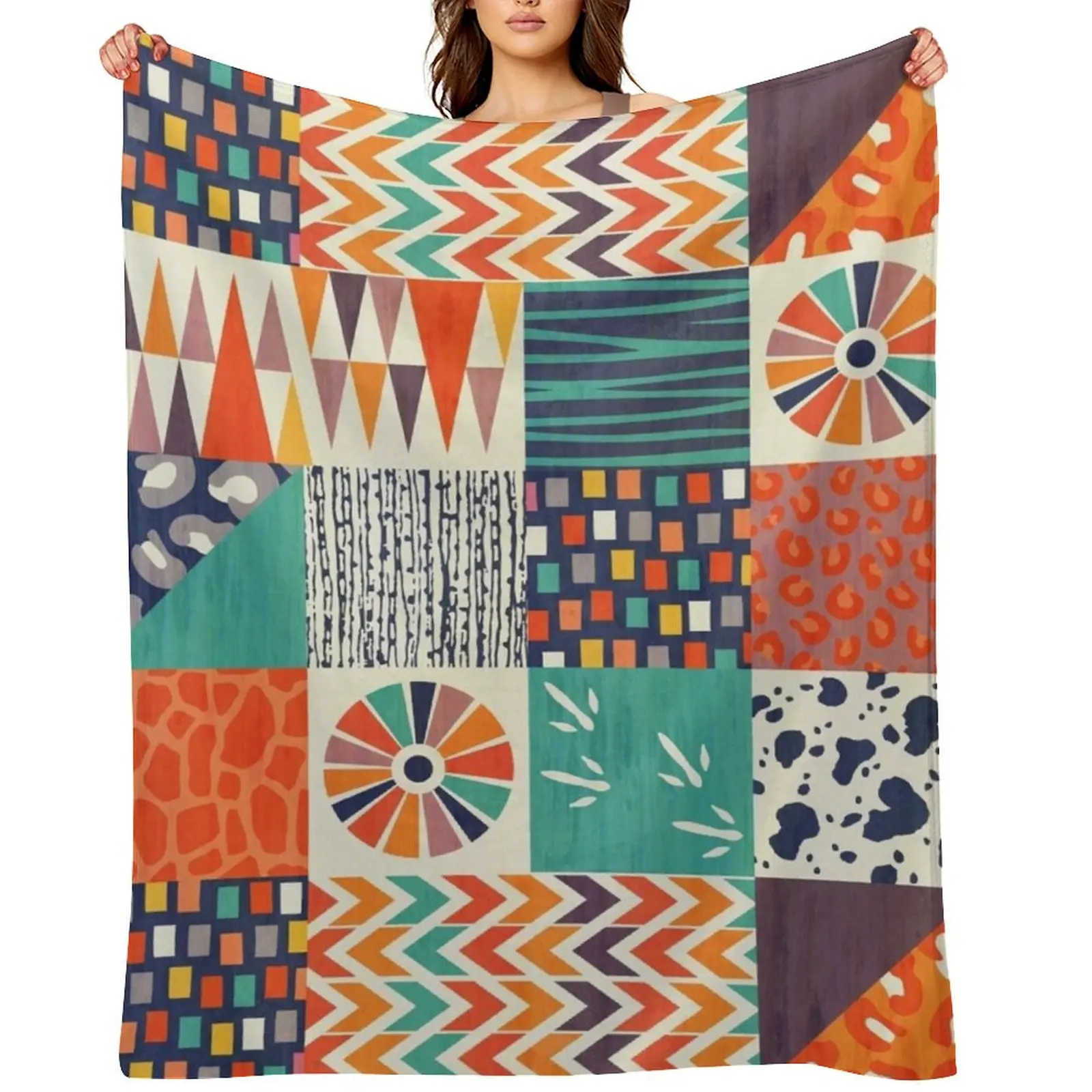

Out of Africa Throw Blanket Sleeping Bag bed plaid Luxury Designer Flannels Blankets