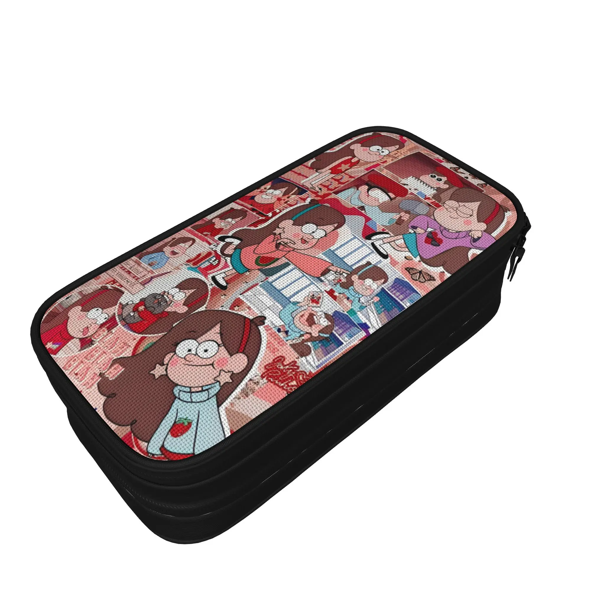 G-Gravity Falls Pencil Case  Girls Boys Cool Pencil Pouch Custom DIY School Pencil Cases Stationery Organizer Gift