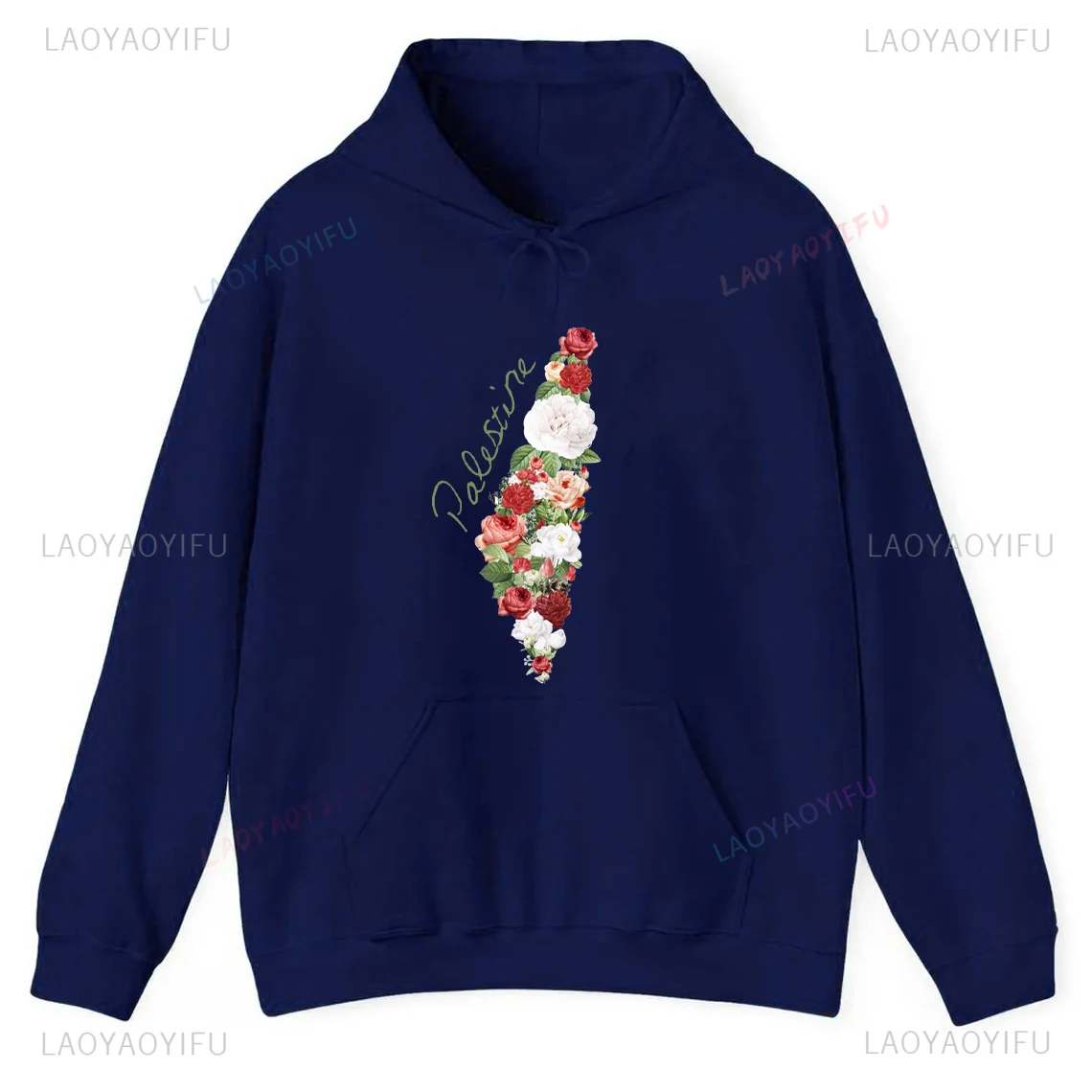 I Loveปาเลสไตน์My Homelandปาเลสไตน์แผนที่พิมพ์Pulloverผู้หญิงManคลาสสิกกลางแจ้งไหล่Hoodieแขนยาว