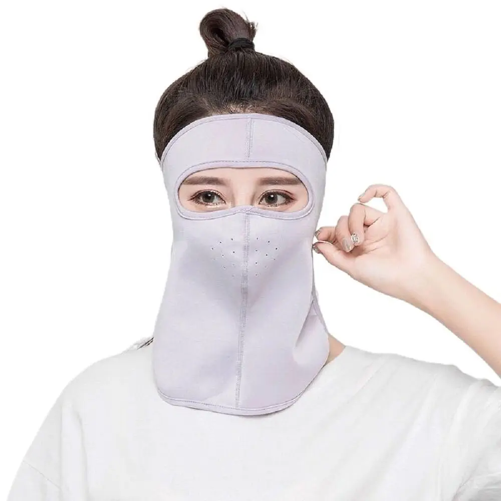 

Face Scarves Sunscreen Veil Face Gini Mask Solid Color Summer Sunscreen Mask Men Fishing Face Mask Womne Neckline Mask Ice Silk