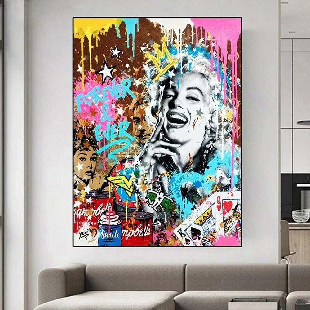 Queen of England Royal Art Wall Poster Queen Elizabeth Canvas Print Pop Culture Decorative Painting Graffiti Famous Art Prints