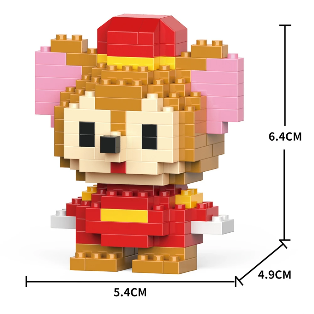 Kurome Cinnamoroll DIY Hello Kitty Stitch Block Charakter-Bausatz Mickey Mouse Baustein-Puppen Spielzeug Geschenk – Detail 21