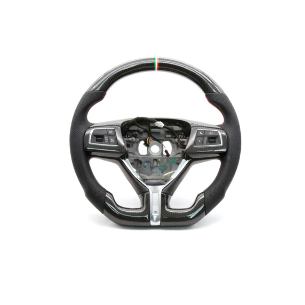 Hot selling car auto part interiors accessories carbon fiber material customized steering wheel for maser quattroportecustom