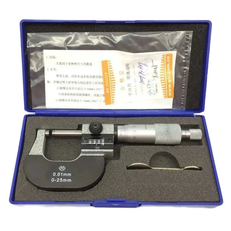 XIBEI Digit Outside Micrometers 200-225 225-250 250-275 275-300mm  0.01mm  Carbide faces Equipped with Ratchet Stop for constant