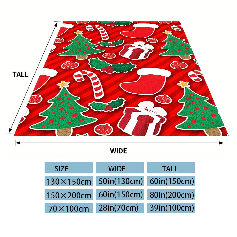 Xmas Sticker Mix Warm And Soft Halloween And Christmas Sofa Decoration Gift With Flannel Blanket