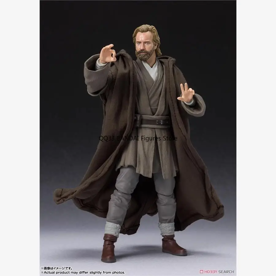 Bandai Original S.H.Figuarts Star Wars Obi-Wan Kenobi Actionfigur Aktive Gelenke Modell Desktop Ornamente Modell Geschenk