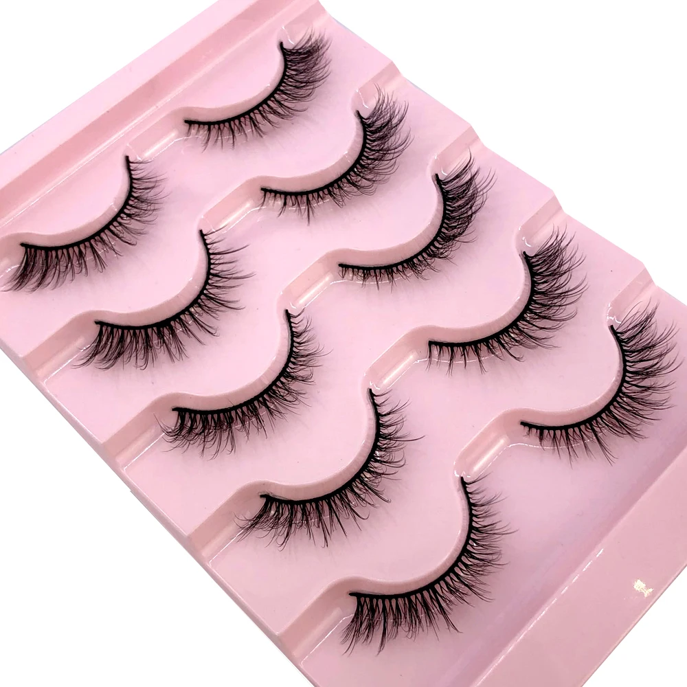 2023 Nuovo 5 paia ciglia finte naturali ciglia finte trucco lungo ciglia di visone 3d estensione ciglia ciglia di visone ciglia corte