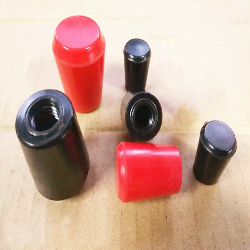 

5 PCS M6 M8 M10 M12 M16 Bakelite Handle Ball Red And Black Handwheel Handle Nut Hand Tighten Nuts Clamping Knob Manual Nuts