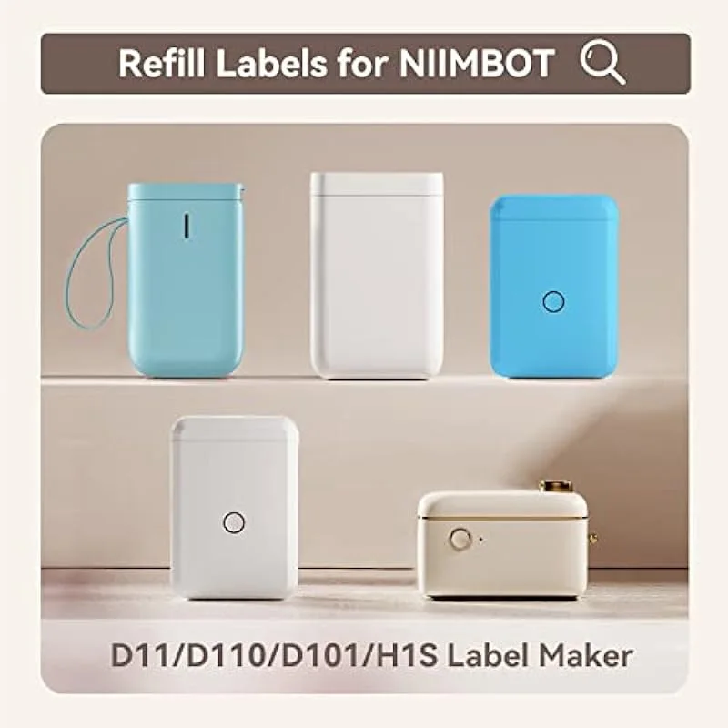 Niimbot D11 D110 D101 transparent mini label printer with self-adhesive portable heat waterproof oil paper label tape