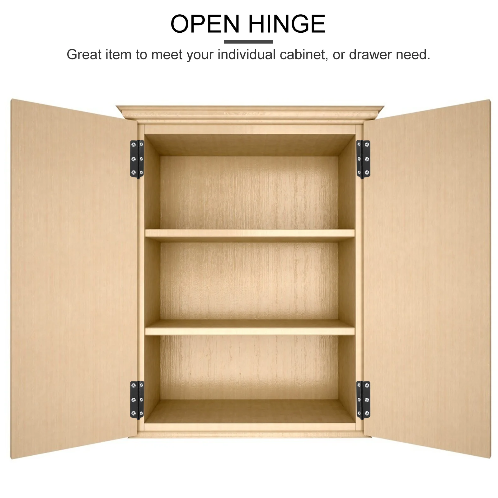 

6Pcs Thickened Iron Door Hinges Heavy Duty Cabinet Hinges Smooth Movement Rustproof Furniture Hardware Door Hinge