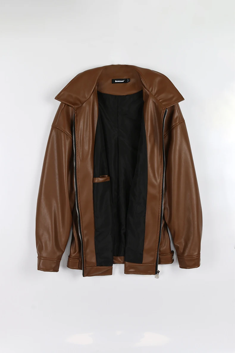 Mauroicardi Spring Autumn Cool Luxury Short Black Soft Light Pu Leather Jacket Men Zipper Casual Mens Jackets and Coats Fashion 34 S9fb2f27d61274953b7d0f245870dd220D