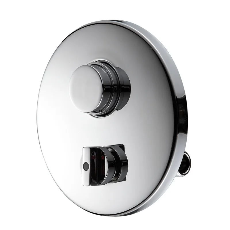 

2-ходовой латунный смеситель для душа круглой формы, хромированный клапан для душа в ванной комнате для домашней квартиры