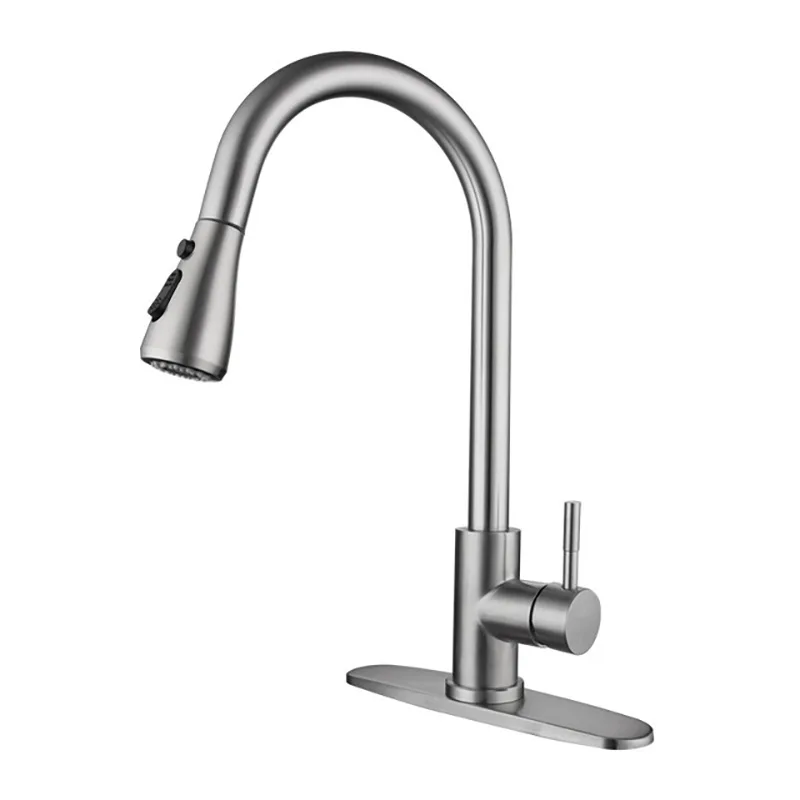 

2021 Hot Sale Torneira Cozinha Stainless Steel Hot and Cold Water Sink Faucet for Pull Out Kitchen Faucet Taps Sink