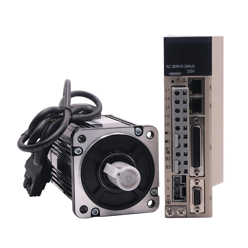 Siheng Motor Factory CE-Qualität 130 mm 1 kW 4 nm 2500 U/min Hochpräziser 220 VAC 3-Phasen-Servomotor und Treiber für Beutelherstellungsmaschine