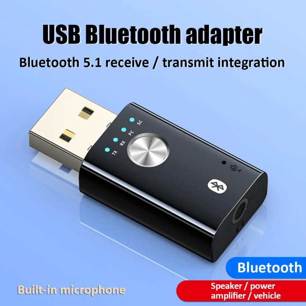 USB Wireless bluetooth-compatible Adapter Transmiter 3.5mm Jack AUX for Computer TV Laptop Speaker Headset Receiver