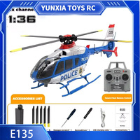 Rc Era Ec-135 Remote-Controlled Helicopter C123 Brushless 6-Way Single Blade Aileron Free Duct Simulation Model Aircraft