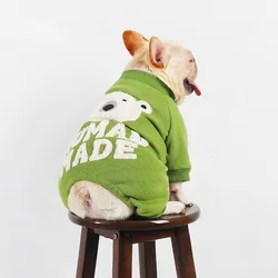 Winter New Cute Three-Dimensional Bear Padded Pet Four-Legged Coat Warm Dog Jumpsuit French Bulldog Schnauzer Small Dog Clothes