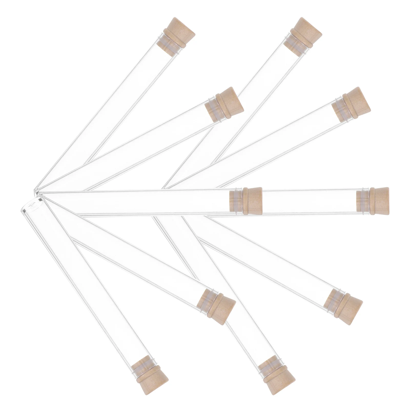 

10 Pcs Acrylic Sample Tube Scent Sticks Holder Clear Tubes with Caps Scented Container