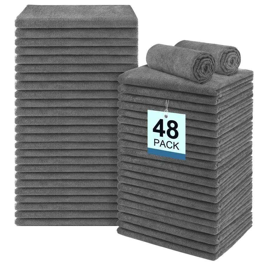 

Pack Gym Towels Set Highly Absorbent and Quick Drying Microfiber Salon Towels, Premium Hand Cloths for Bathroom, Gym, Shower, Ho