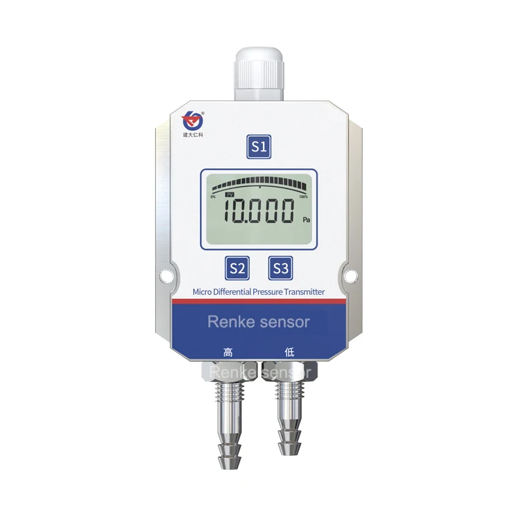 Renke RS485 Air Duct Pressure Monitor ราคาเซ็นเซอร์ความดันแตกต่าง