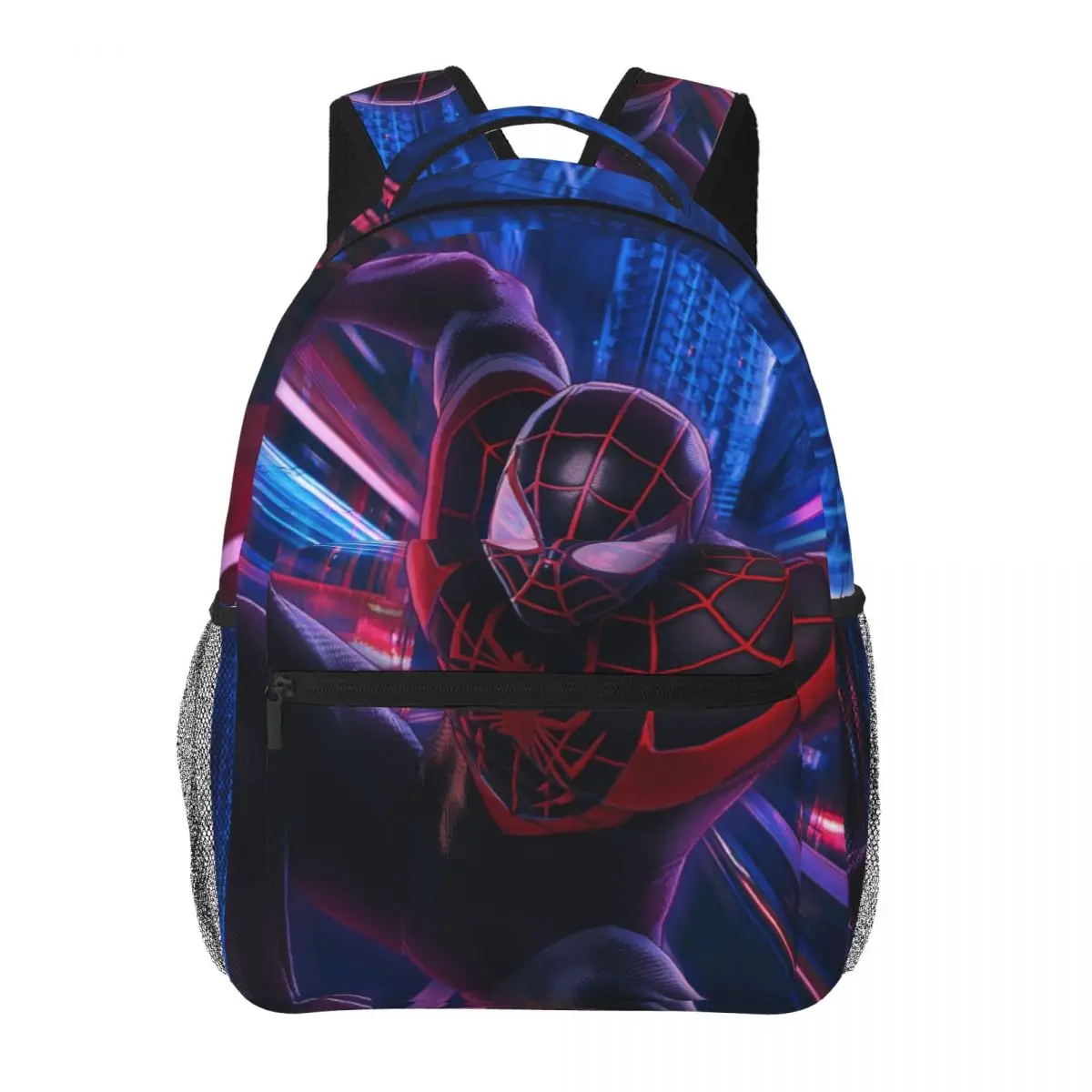 Mochila Spider Man para meninas e meninos, grande capacidade, leve, impermeável, estudante, 17"