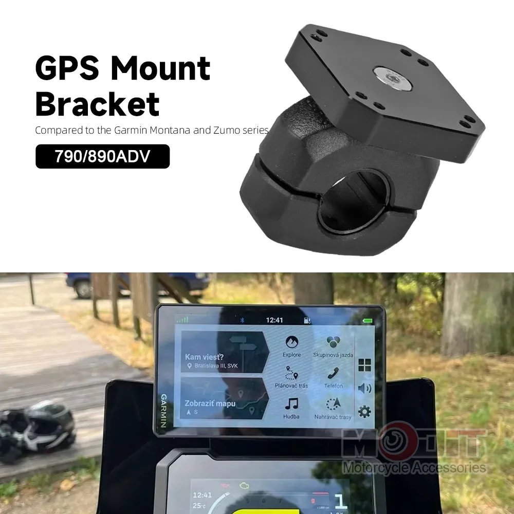 For 390adv 790adv 890ADV Adventure R S Motorcycle Universal 12mm 16mm 22mm Garmin GPS Holder Mount Navigation Bracket