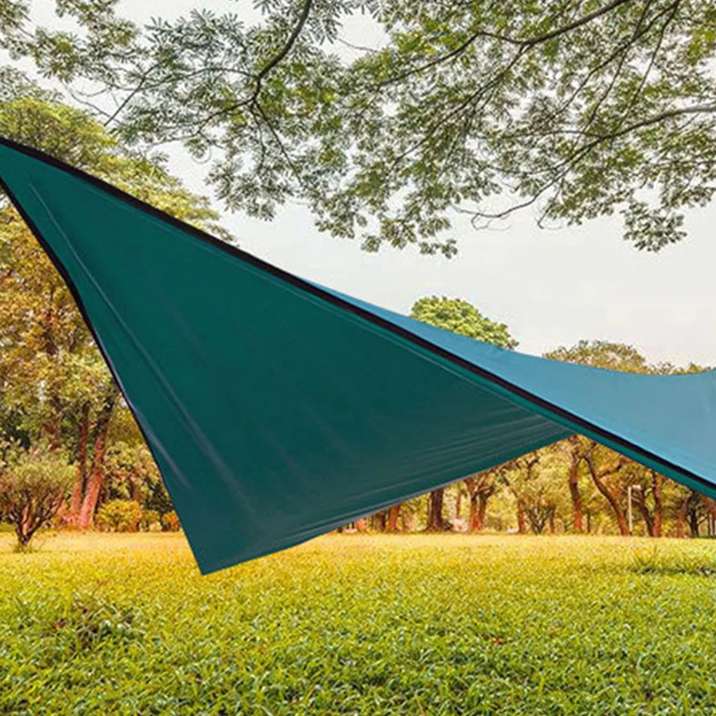 Imagem -04 - Barraca de Lona Impermeável Ultraleve Acampamento ao ar Livre Hammock Chuva Fly Toldo uv Garden Toldo Canopy 350x280cm Sombra Cores