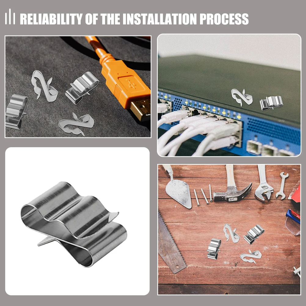 

30pcs Cable Fixing Clamps Wire Harness Clips Photovoltaic Solar Panel Wiring Management Outdoor Installation Accessories