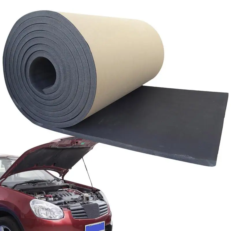 Car Sound deadening foam mat rubber Fireproof Heat Insulation Mat control noise waterproof thermal Shield for cars accessories