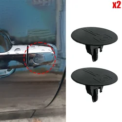 2PCS For KIA Rio X-Line 2017 2018 2019 2020 2021 2022 NEW Auto Door Handle Lock Key Hole Cap Cover Clips Black