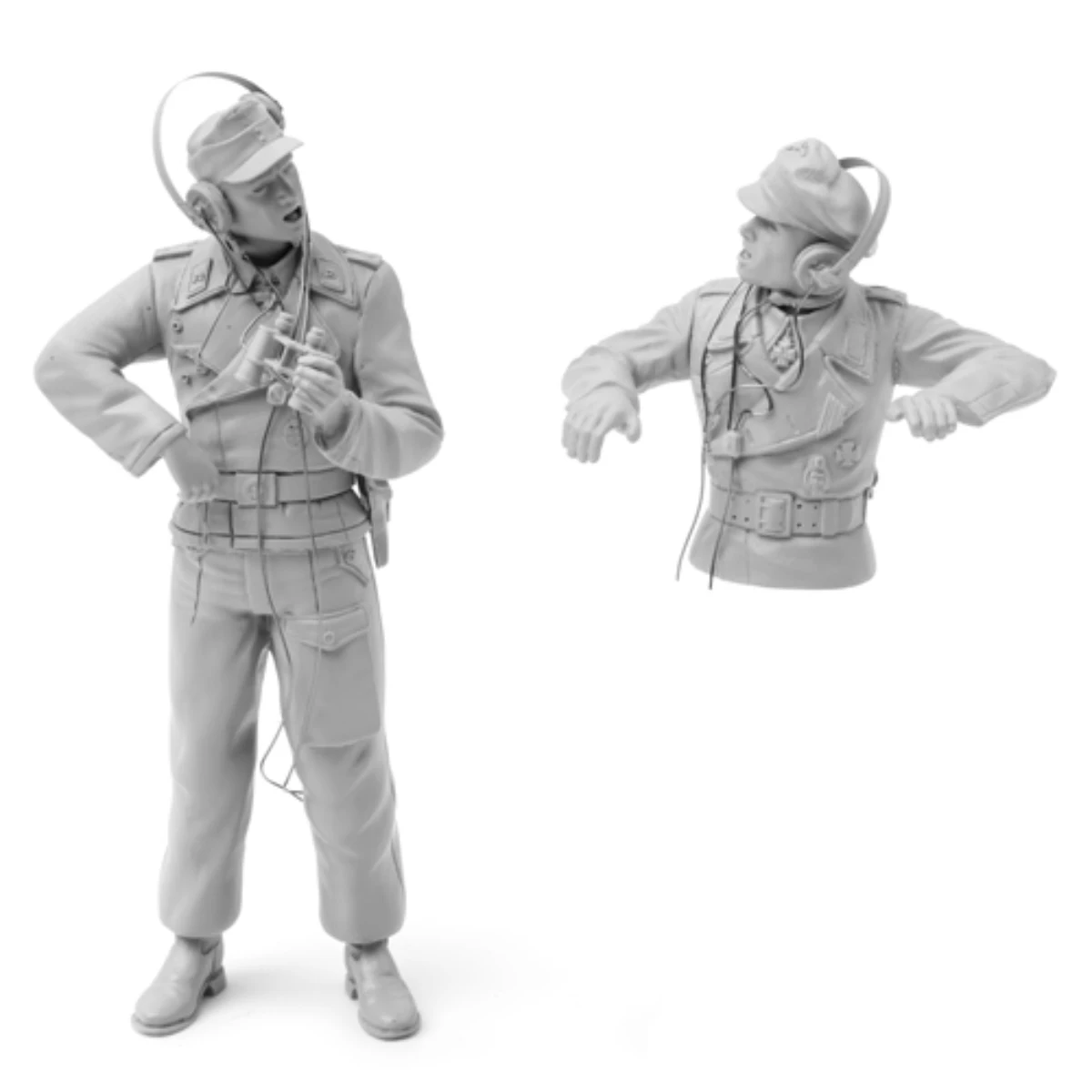 1/16 Resin unpainted model kit, military theme, German tank crew unassembled and unpainted GK