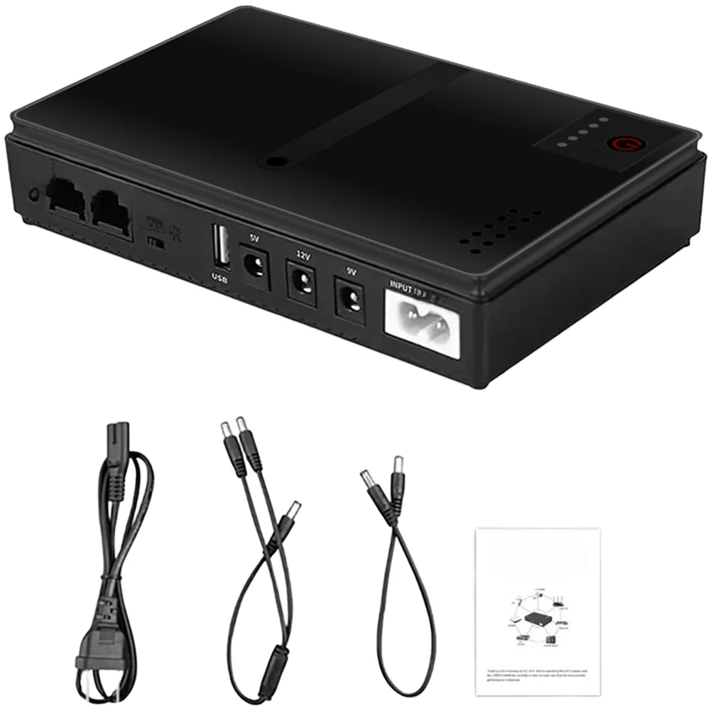 10400mA Portable Uninterruptible Power Supply 18W UPS Backup Power Supply For Routers Modems Security Systems With Battery