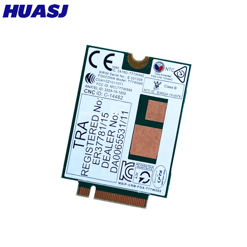 T77W595 4G ​ Módulo de cartão LTE LT4120 796928-001 MDM9625 para Probook/EliteBook 820 840 850 G2 G3 4G Módulo Placa de rede