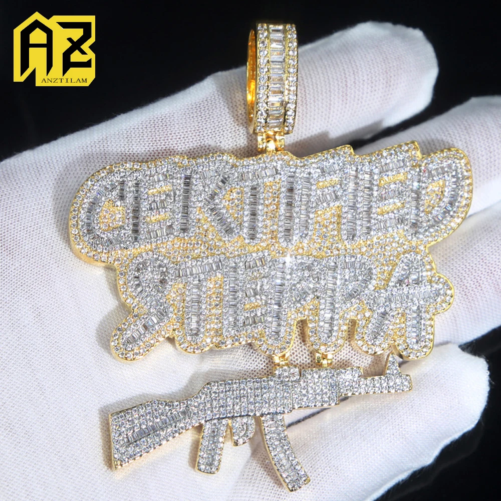 

Hip Hop Certified Steppa Iced Out Pendant Necklaces For Men Women Zircon Punk Jewelry Free Shipping