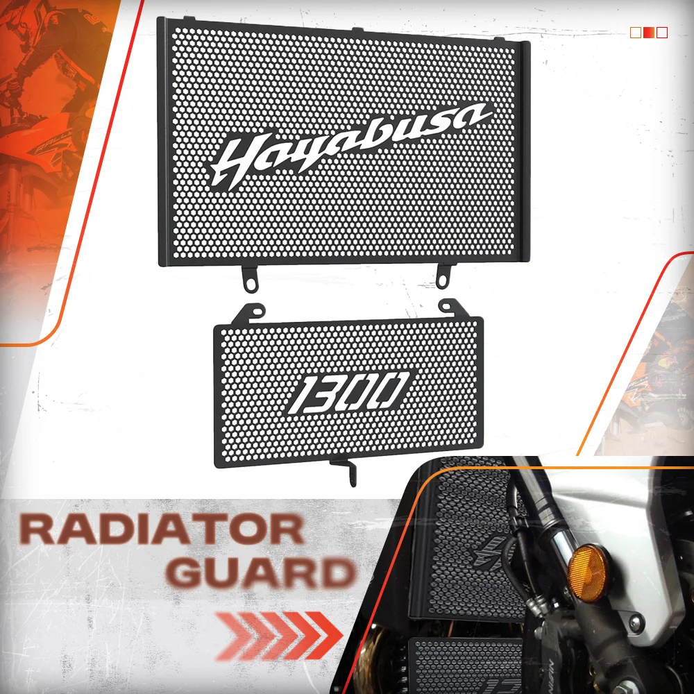 

Motorcycle Accessories Radiator Grille Guard Cover Oil Cooler Guard Set For Suzuki GSX 1300R Hayabusa GSXR1300 1999 - 2022 2023