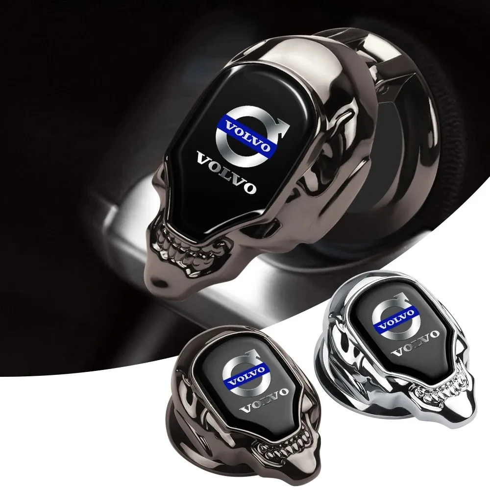 Cubierta Metálica para Botón de Encendido de Motor, Accesorio para Auto, Compatible con Volvo Xc60 Xc90 V40 V60 S60 V50 V90 S80 C40 XC40 V70 XC70 C30